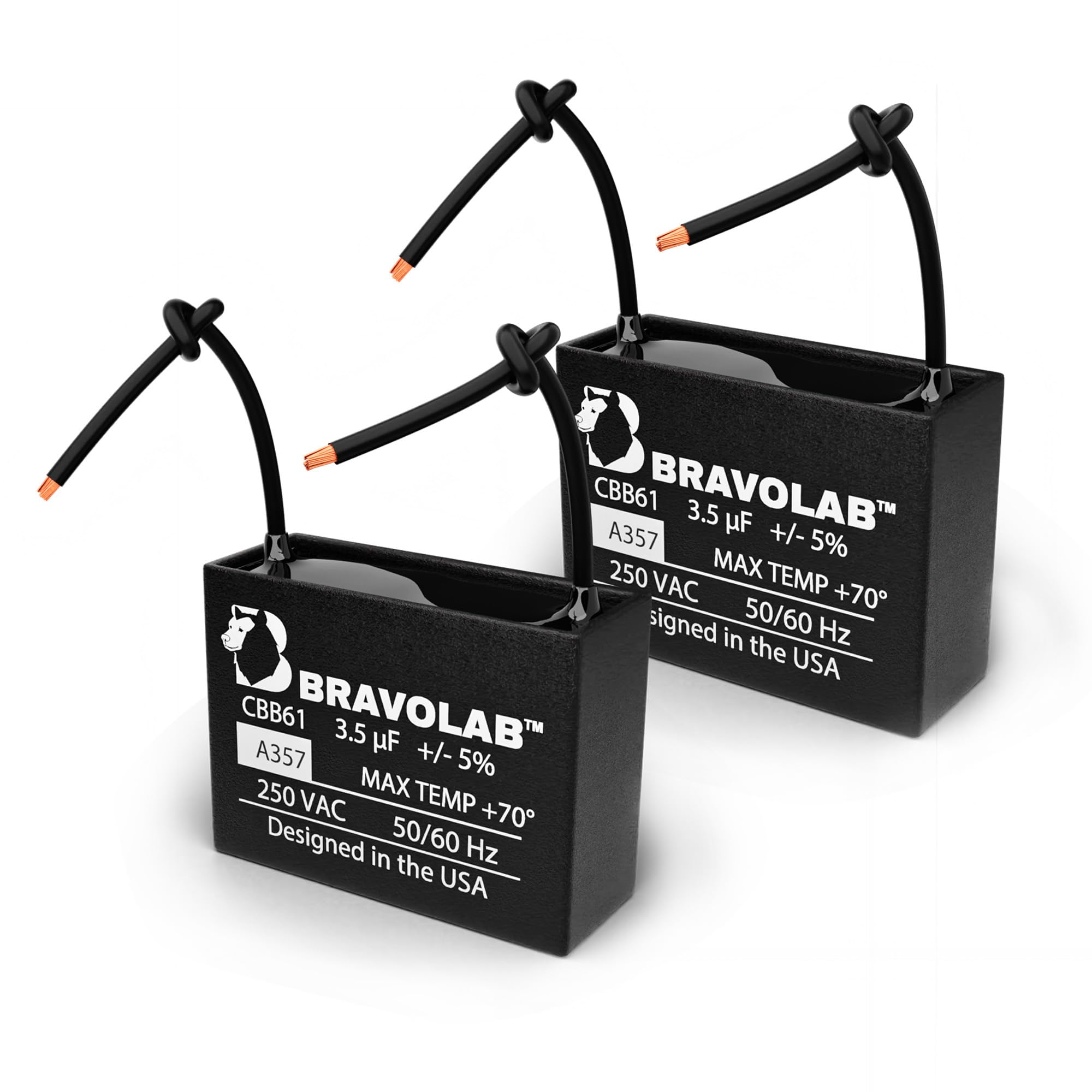 Capacitor De Ventilador De Teto Bravo Lab Cbb61 3.5μf 250vac 50/60hz