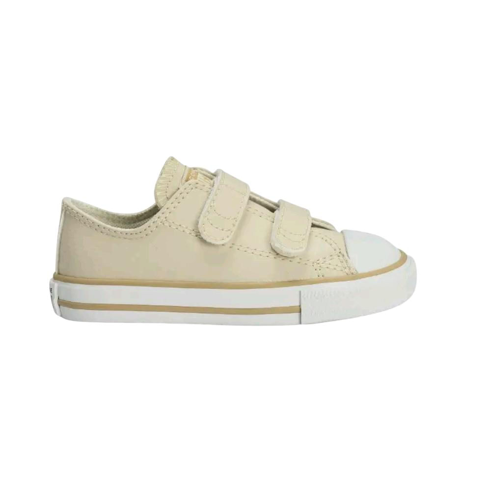 Tenis All Star 2v Chuck Taylor 2 Tiras Ref Ck04180005 Nude Bege Claro/caqui Fosco 02/branco 022