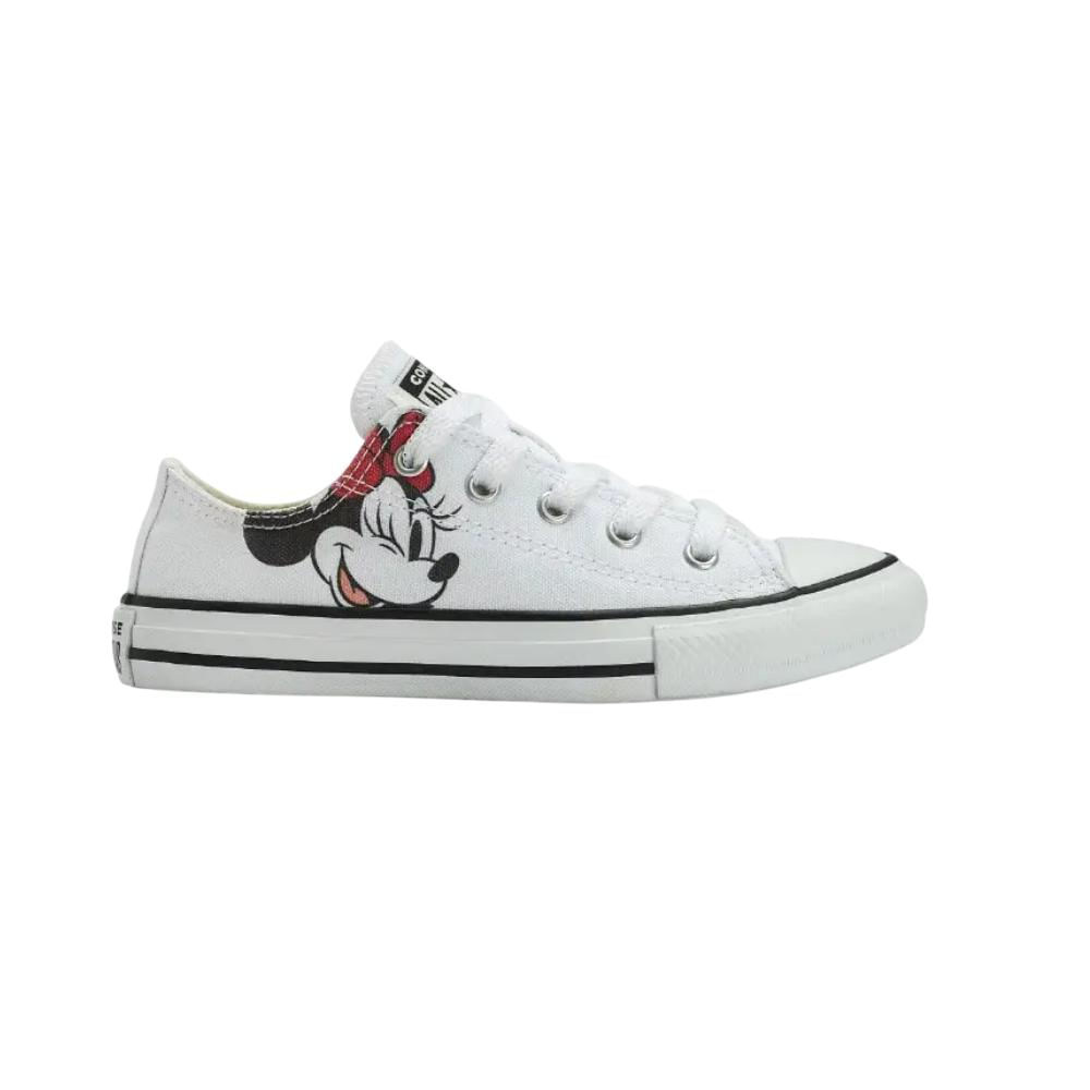 Tenis All Star Chuck Taylor Minnie Ref Ck13290001 Branco/preto/branco 032