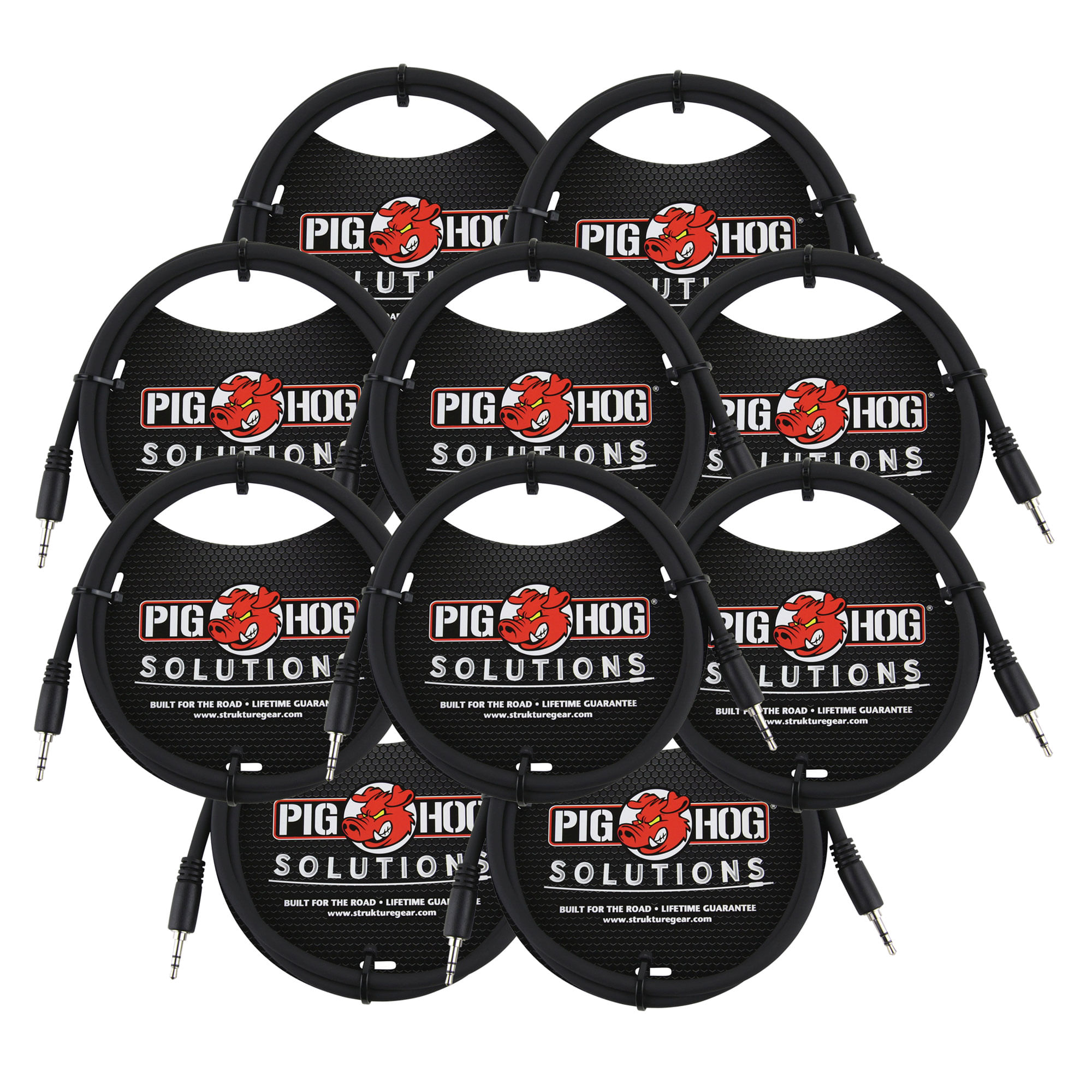 Cabo Adaptador Pig Hog Solutions 3,5 Mm Trs Para 3,5 Mm Trs