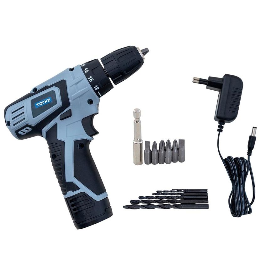 Furadeira E Parafusadeira 3/8" Torkz Trb1021 Com Bateria 12v - imagem 2