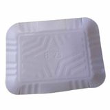 Bandeja Branca Plastificada 19x24cm Com 100 Un Nr.23