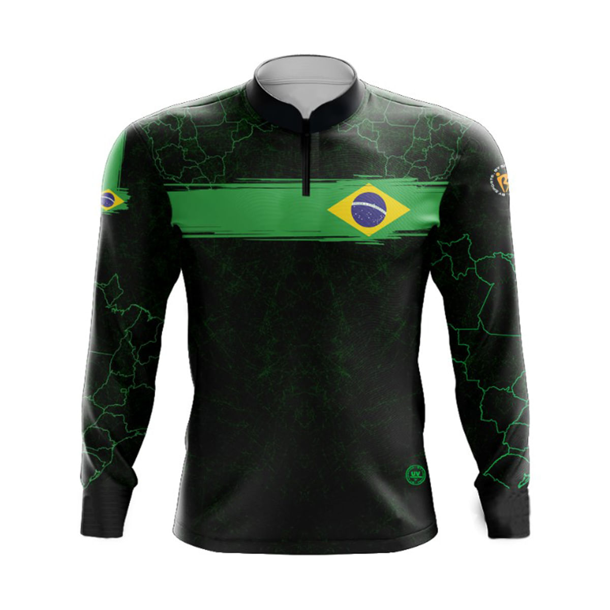 Camiseta Pesca Esportiva By Sports Manga Longa Fator Proteção Solar Uv30+