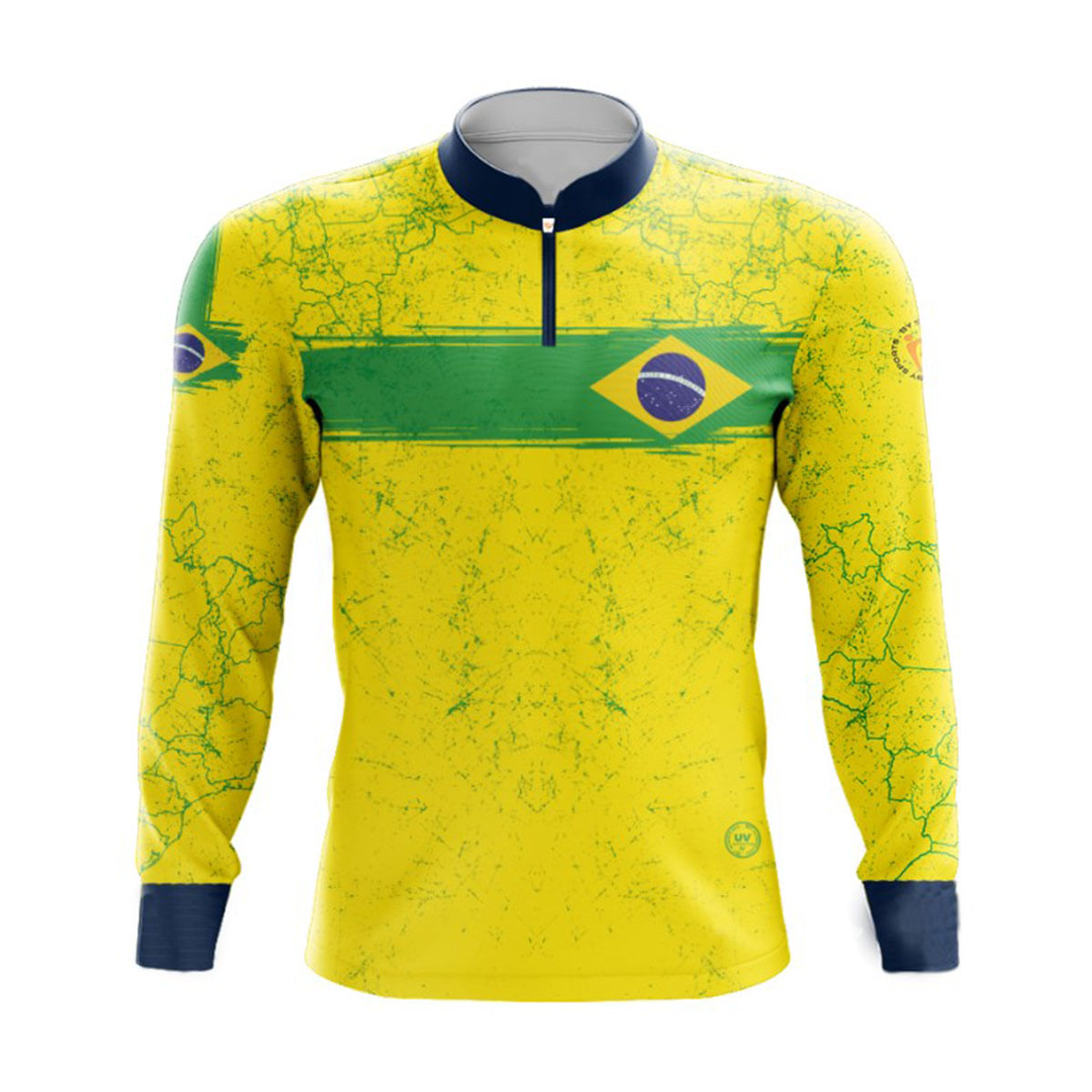 Camiseta Pesca Esportiva By Sports Manga Longa Fator Proteção Solar Uv30+