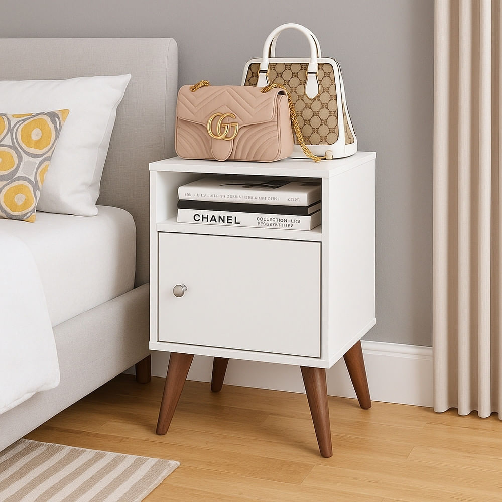 Mesa De Cabeceira 1 Porta Rt3145 Movelbento