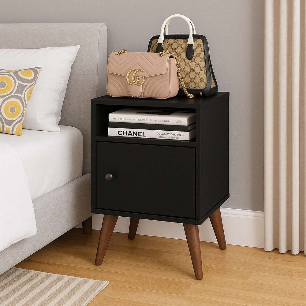 Mesa De Cabeceira 1 Porta Rt3145 Movelbento