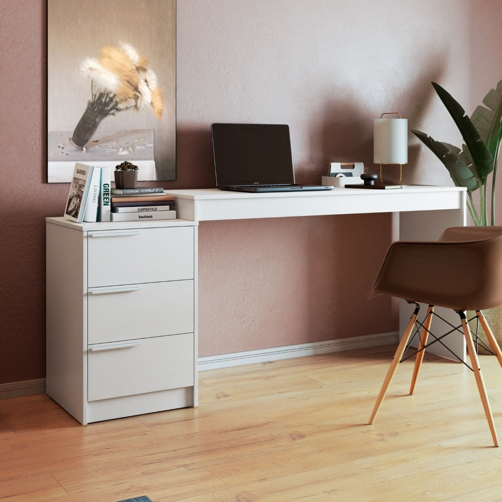 Escrivaninha 3 Gavetas Bc98 Brv Móveis