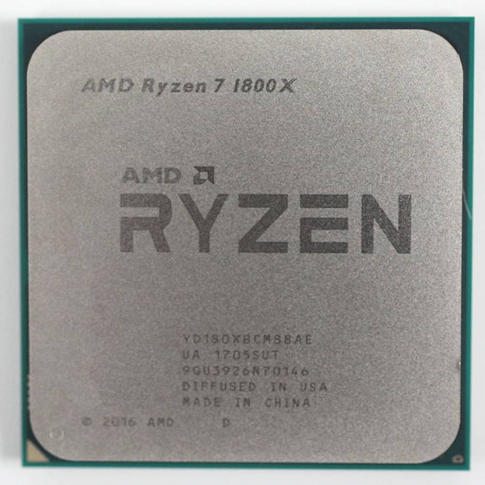 Cpu Amd Ryzen 7 1800x 3,6 Ghz, 8 Núcleos, 16 Fios, Soquete Am4