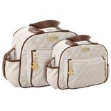 Kit Bolsas Maternidade Matelassê Baby Essence Bege