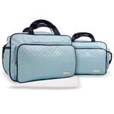 Kit Bolsas Maternidade Bebê Classic Premium Azul Claro