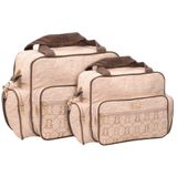 Kit Bolsas Maternidade Classic Baby Gold Bege