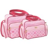Kit Bolsas Maternidade Classic Baby Gold Rosa