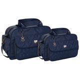 Kit Bolsas Maternidade Baby Classic Lux Azul Marinho