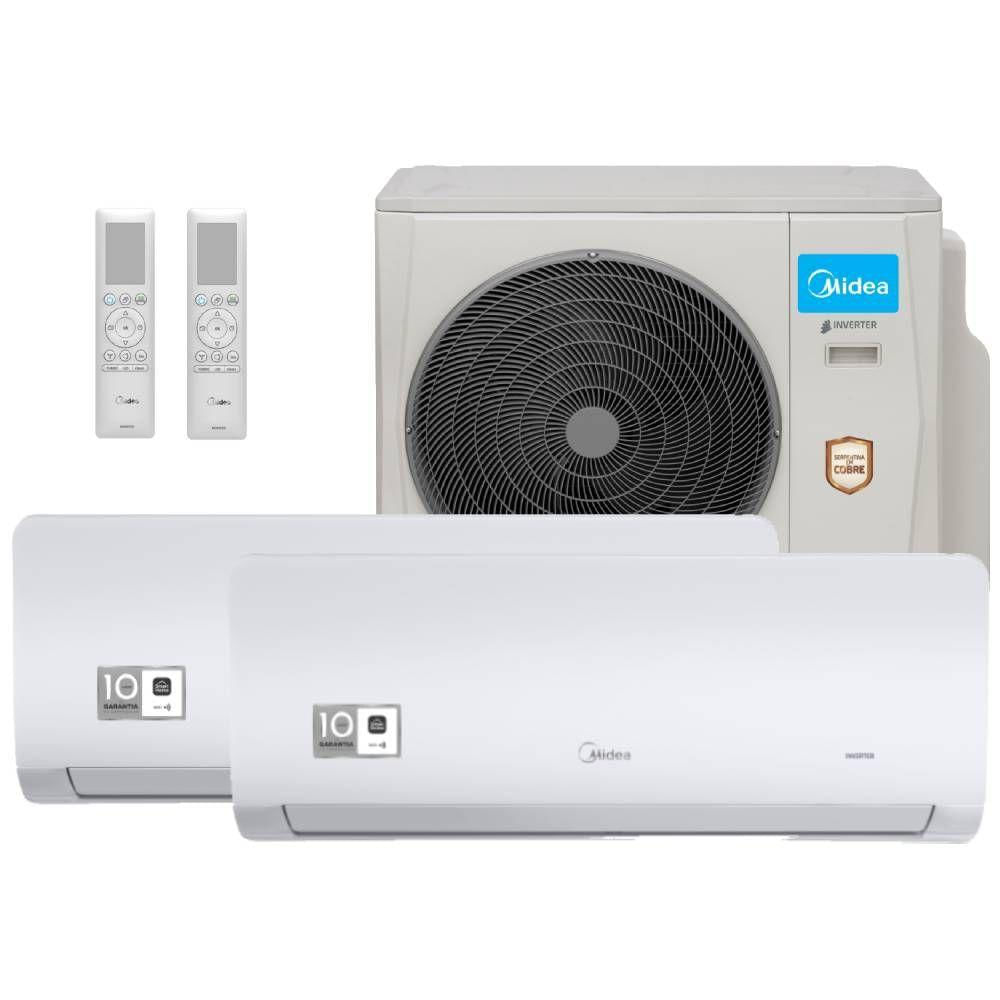 Ar Condicionado Multisplit Bi 21000 Btu(9000+12000) Quente/frio - Inverter - Springer Midea - 220v - 42agmsb09m5 42agmsb12m5 / 38mbmba18m5