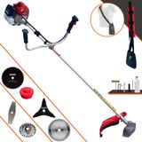 Máquina De Cortar Grama Lateral À Gasolina Kawashima Bcj620l 62cc 3hp De Potência 10.000rpm Roçadeira Multifuncional Completa Com 6 Opções De C