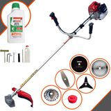 Máquina De Cortar Grama Multifuncional Kawashima Bcj620l À Gasolina 62cc 3hp De Potência 10.000rpm 2t Roçadeira Completa 6 Em 1 + Óleo Stihl 801