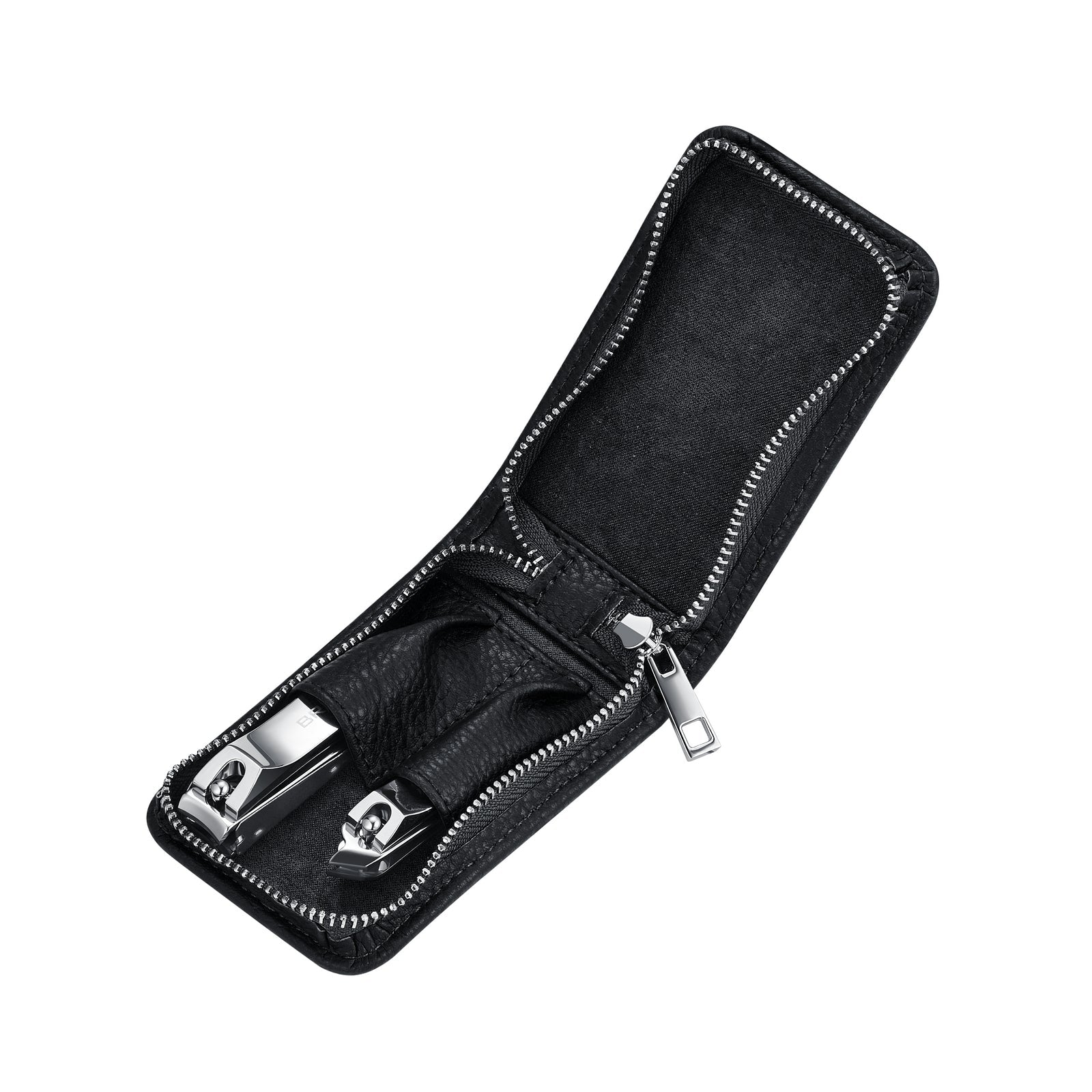 Kit De Higiene Breed Dagger De 2 Peças Em Aço Cirúrgico - Preto