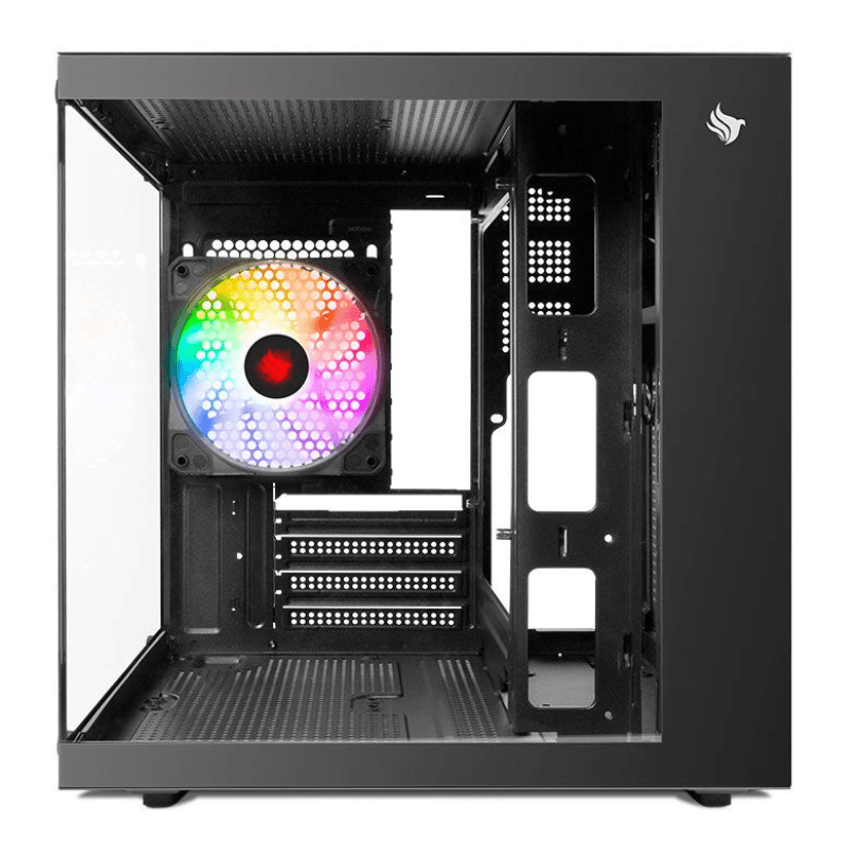 Gabinete Gamer Pichau Atom Mini-tower Lateral De Vidro Com 1 Fan Preto - Pg-atom-bk - imagem 2