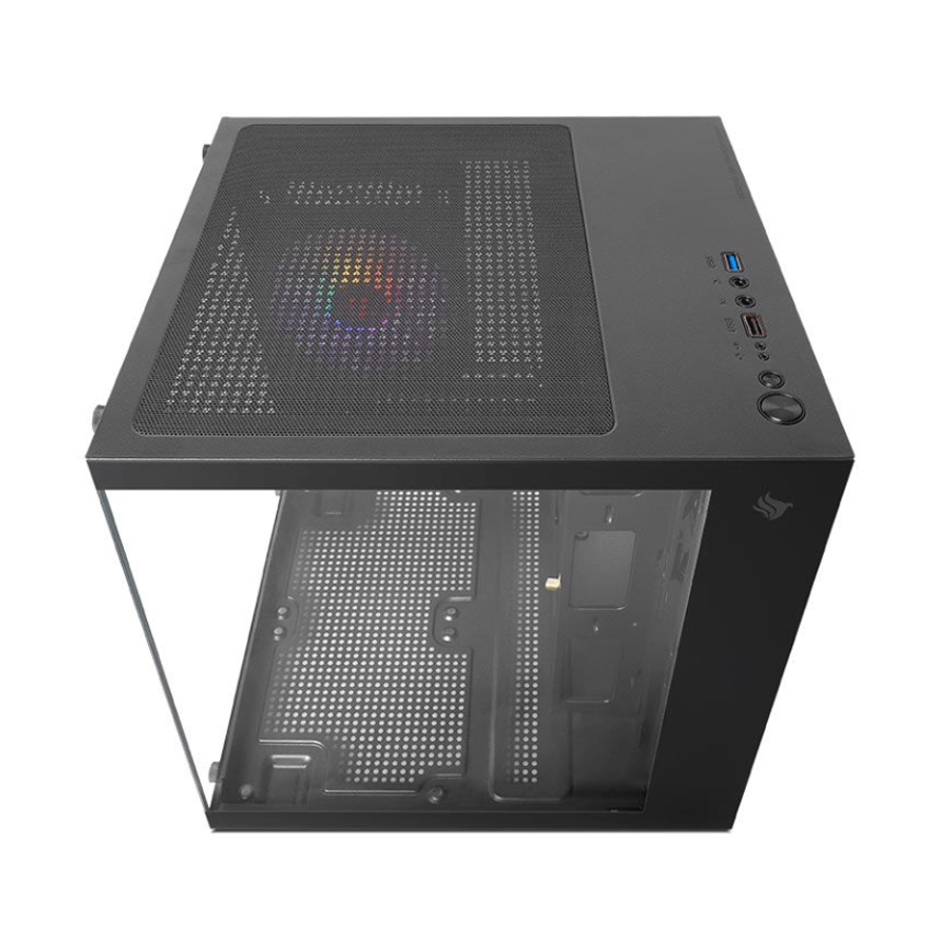 Gabinete Gamer Pichau Atom Mini-tower Lateral De Vidro Com 1 Fan Preto - Pg-atom-bk - imagem 3