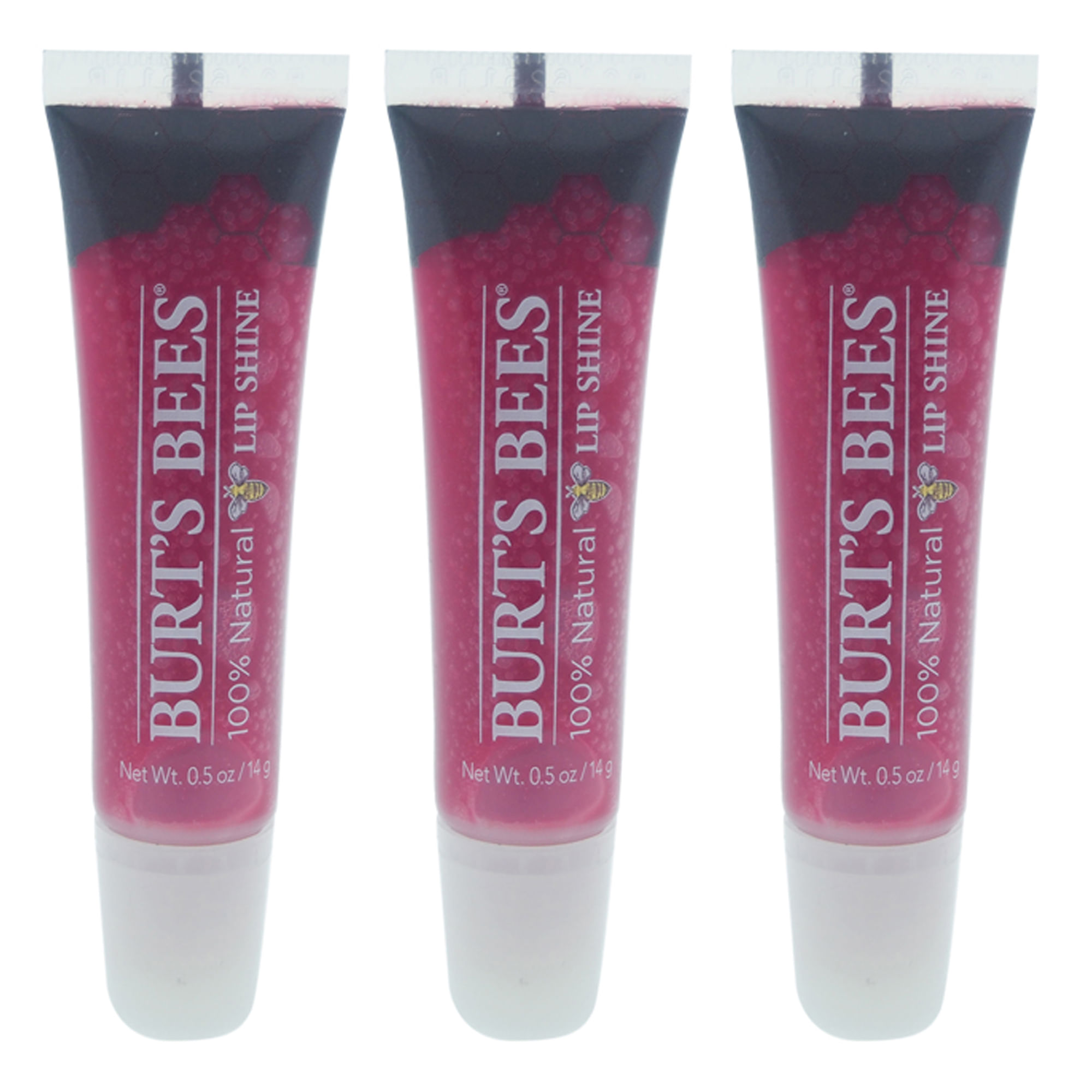 Lip Shine Burts Bees Pucker 050, Pacote Com 3