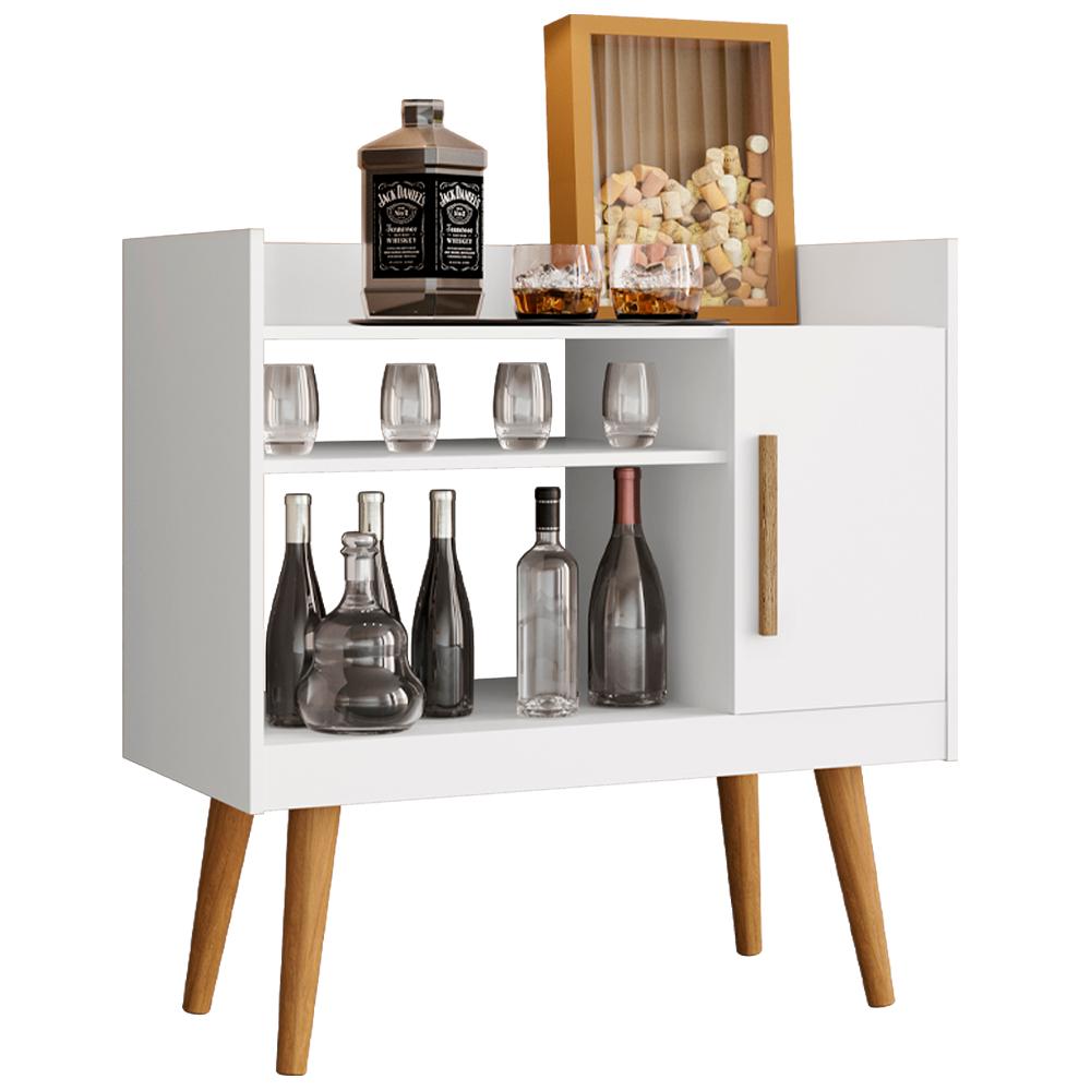 Aparador Bar Cafe 1 Porta 71 Cm Branco Bechara
