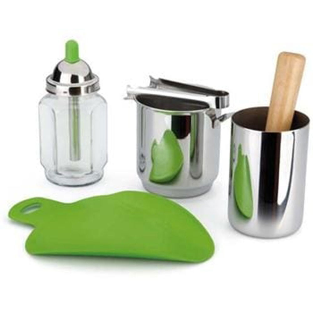 Conjunto Para Caipirinha Forma Em Aço Inox