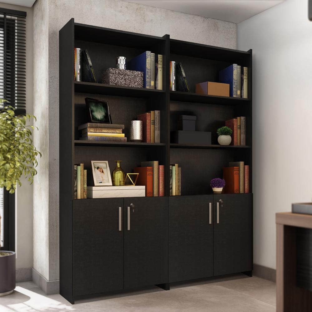 Armario Multiuso Para Escritório Duplo Com Chave Notável Móveis