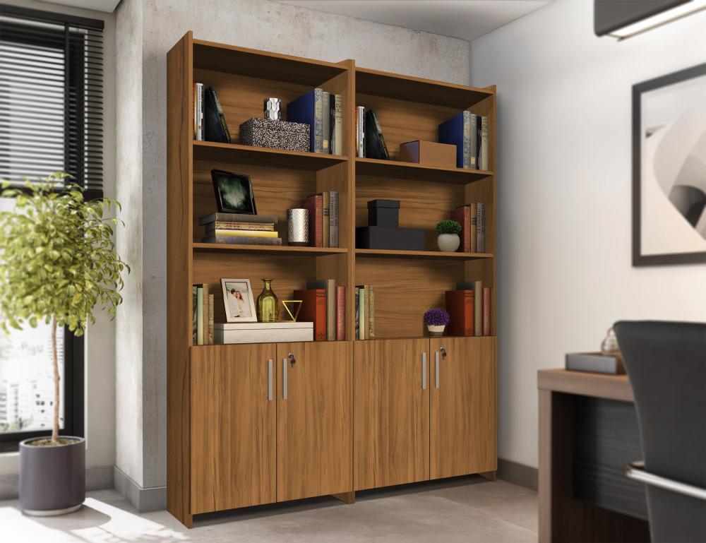 Armario Multiuso Para Escritório Duplo Com Chave Notável Móveis