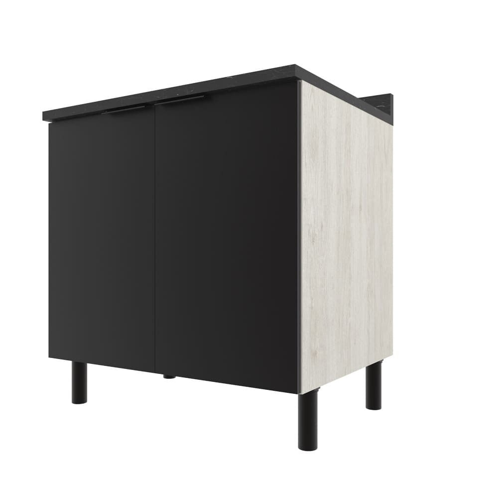 Balcão Duplo Bartira Rubi Com 2 Portas, 1 Prateleira E 80,1cm De Largura