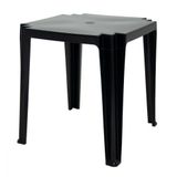 Mesa Tramontina Tambau 68x68x72cm Polipropileno Preto