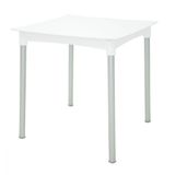 Mesa Tramontina Diana 70x70cm Branco Pernas de Alumínio