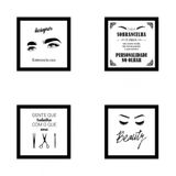 Kit De Quadros Decorativos Em Mdf Designer Sobrancelhas 12