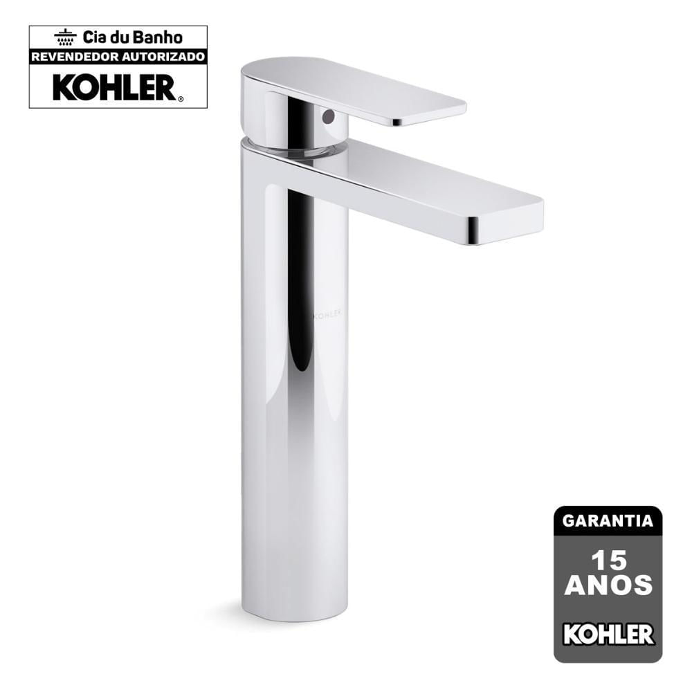 Misturador Mono Bica Alta Banheiro Parallel Cromado - Kohler