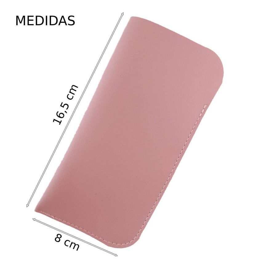 Porta Óculos Estojo Capa Capinha Rosa - imagem 3
