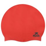 Touca de Natação em Silicone Slim Muvin TCS-300 Vermelho