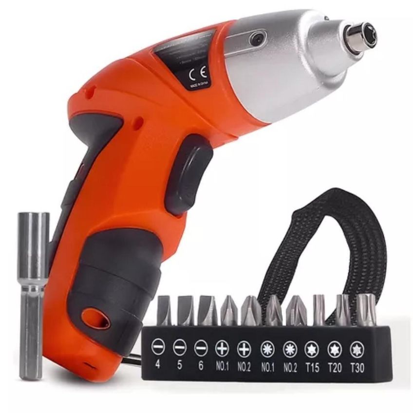 Kit Parafusadeira Furadeira Elétrica Sem Fio Com Acessórios - imagem 3