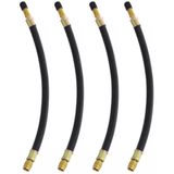 4 Prolongador Extensão Flexível Borracha 210mm Bico De Roda