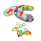 Almofadinha Conforto Para Bebe +Acessórios Brinquedo Com Som