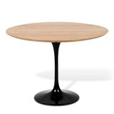 Mesa de Jantar Tulipa Saarinen Redonda 90 Cm - Freijó Preto