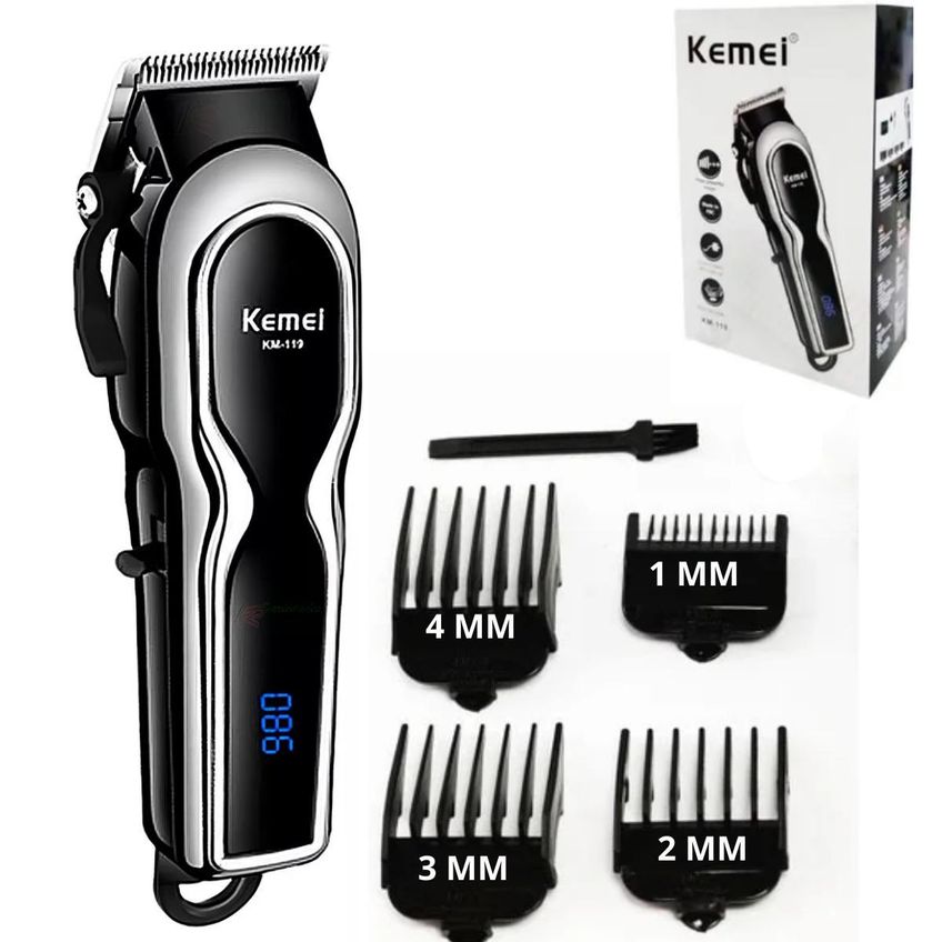 Cortador De Cabelo Kmei Km-119 Para Cabelo Com Com Tela Led - imagem 3