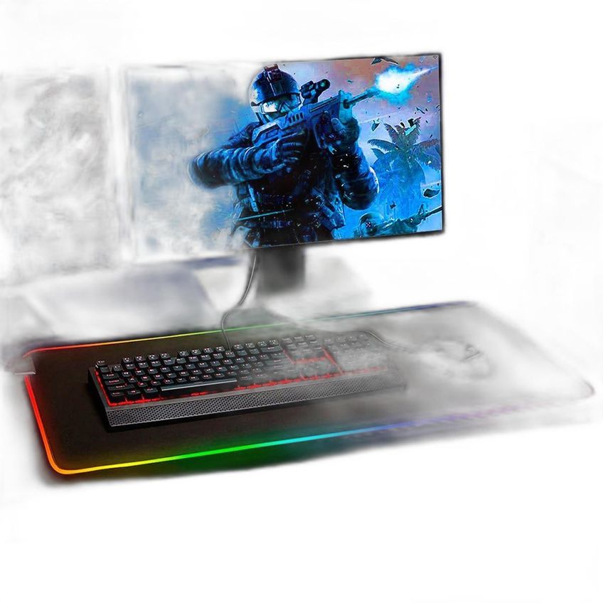 Mouse Pad Gamer Rgb Iluminado 80x30cm Vários Efeitos Usb - imagem 3