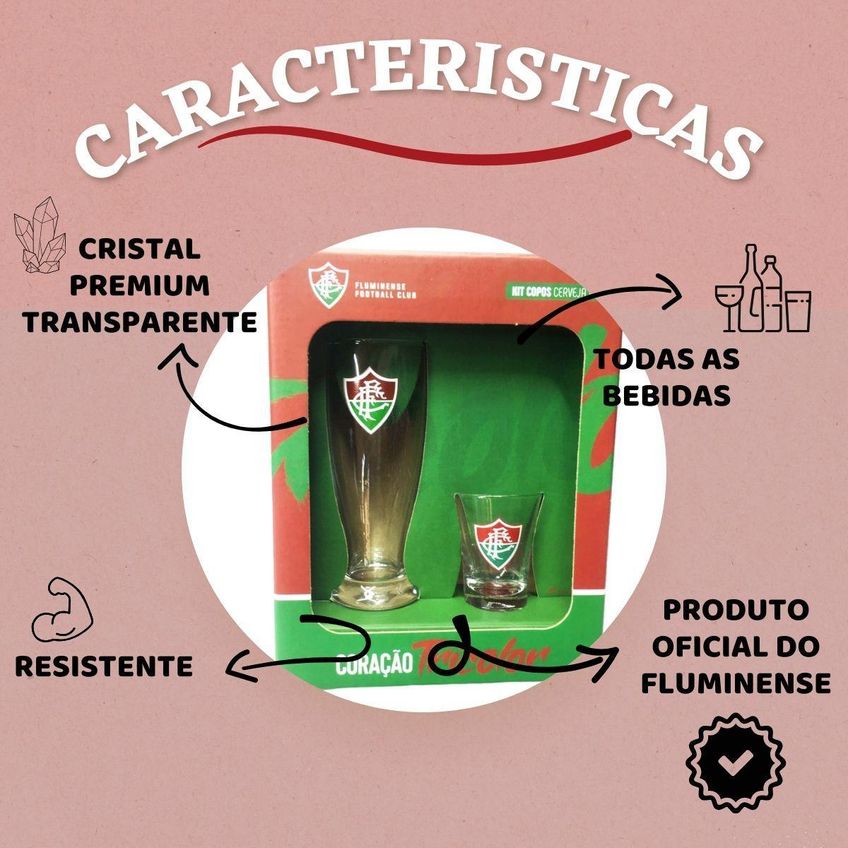 Kit 2 Copos Munich Tulipa Cerveja + 4un Copo Dose Shot 60ml - imagem 5