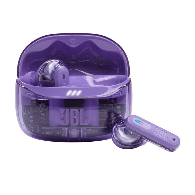 【新品・未開封】JBL TUNE BEAM2 パープル Fone De Ouvido Bluetooth Jbl Tune Beam 2 Com Transparência Roxo
