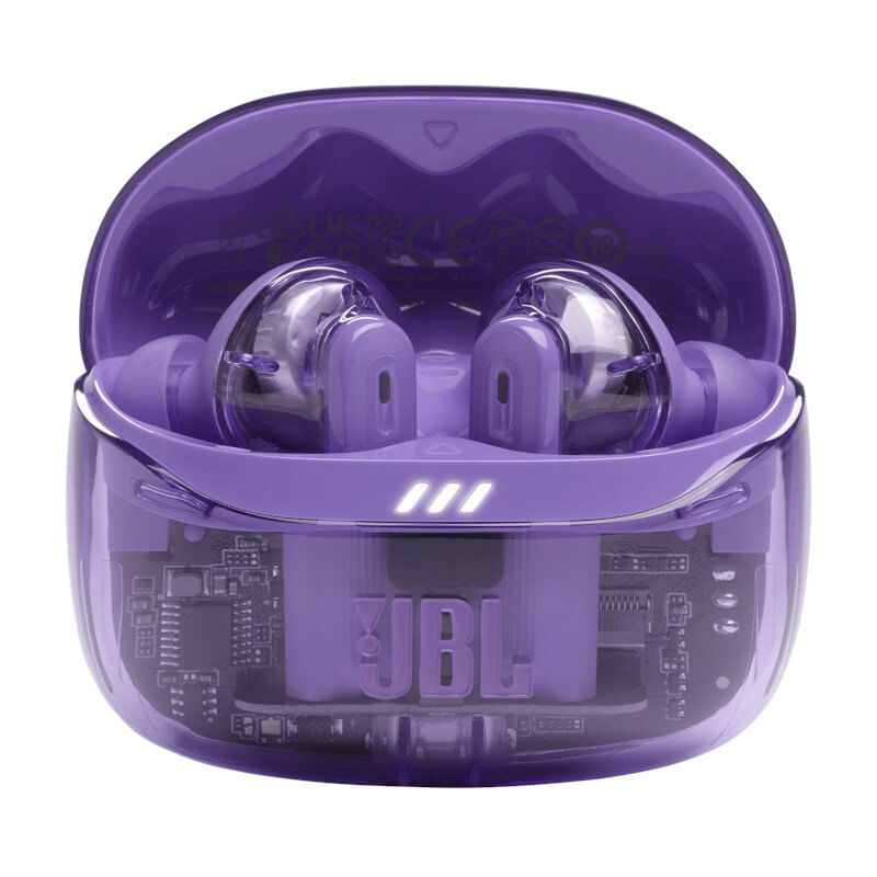 【新品・未開封】JBL TUNE BEAM2 パープル Fone De Ouvido Bluetooth Jbl Tune Beam 2 Com Transparência Roxo