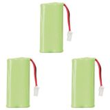 Kit Com 3 Pilhas 2,4V 600Ma Para Telefone Sem Fio Intelbras