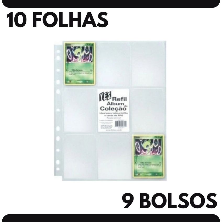 Álbum Pasta Fichário Pokemon Escarlate Violeta Fogo Branco Com 10 Folhas 9 Bolsos Yes Capa Dura Tcg - imagem 4
