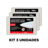 Kit 3 Travesseiro Nasa Slim Conforto Viscoelástico Premium