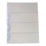 10 Folhas Cédulas Acetato 4 Divisões 32x24cm