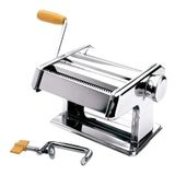 Máquina De Massa Caseira 3 Regulagens Inox Manual 20cm