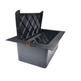 Caixa De Tomada Mesa Reunião Embutir Masticmol Preta Plástic